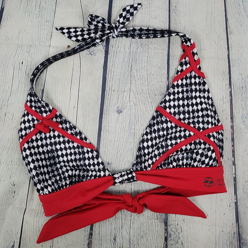SPLIT | halter bikini bathing suit swim top